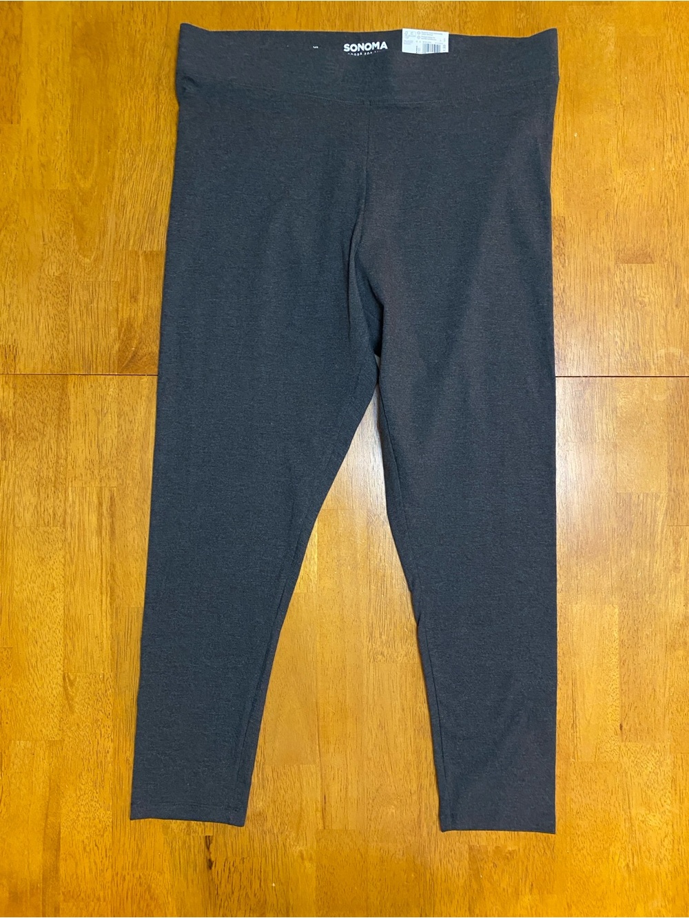 Sonoma Mid-rise Leggings, Charcoal, Sz XL